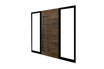 Modernes Holzportal